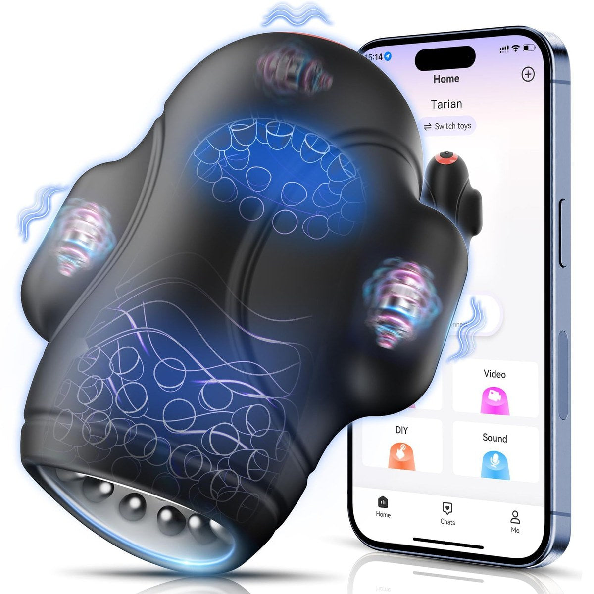 Smart Masturbator mit App-Steuerung & Vibration für Herren